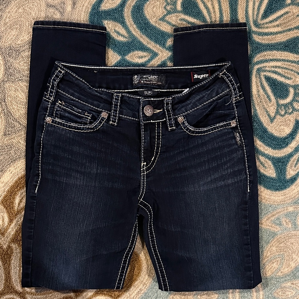 Silver Jeans, Suki, Super Stretch, Mid Skinny sz 28
